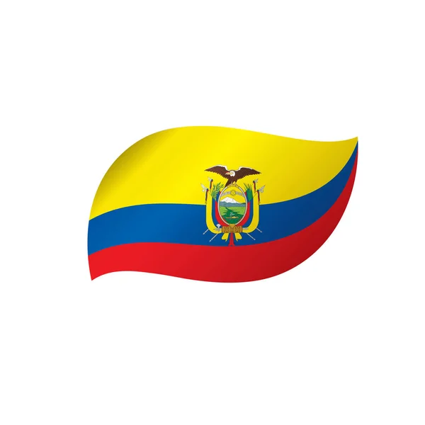 Ecuador flagg, vektorillustration — Stock vektor