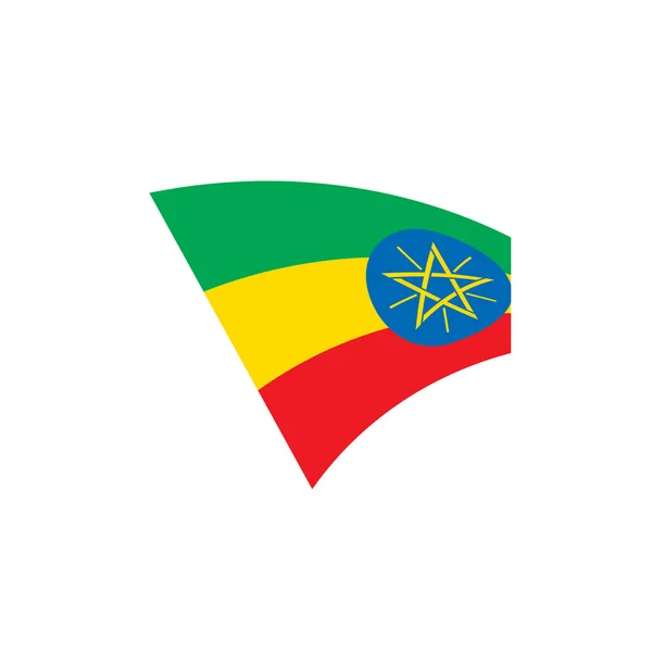 Vlajka Etiopie, vektorové ilustrace — Stockový vektor