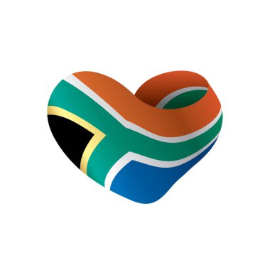 Güney Afrika bayrak, vektör çizim