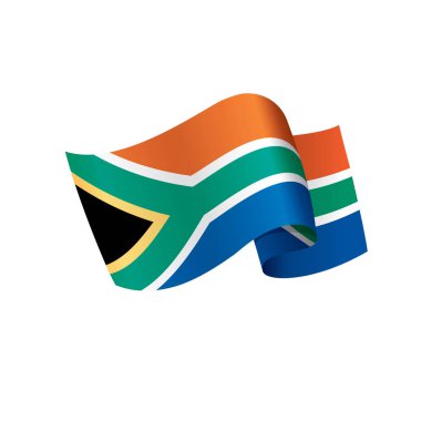 Güney Afrika bayrak, vektör çizim