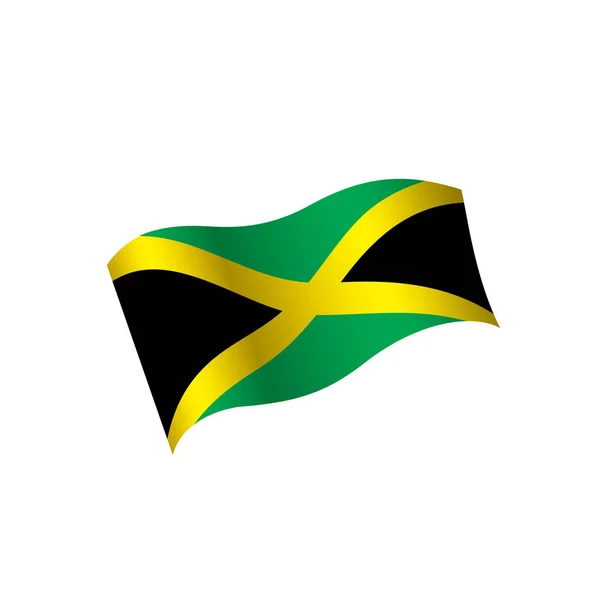 Flaga jamajska, ilustracja wektora — Wektor stockowy