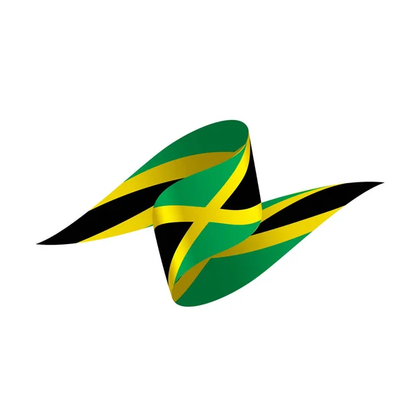 Jamaica vlag, vector illustratie — Stockvector