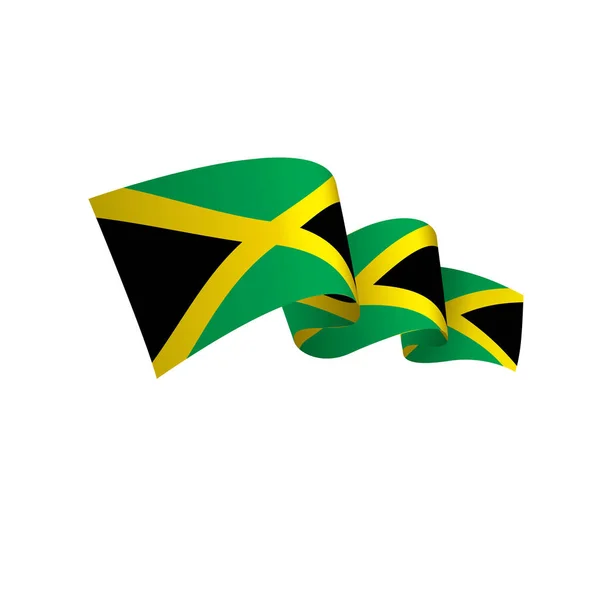Jamaica 플래그 , vector illustration — 스톡 벡터