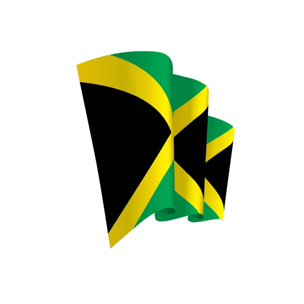 Bandeira da Jamaica, ilustração vetorial — Vetor de Stock