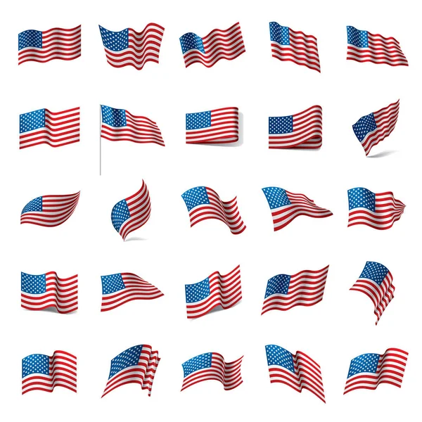 Estados Unidos Bandera aislada — Vector de stock