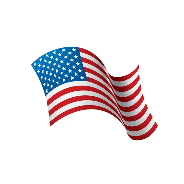Bandeira dos EUA isolada —  Vetores de Stock