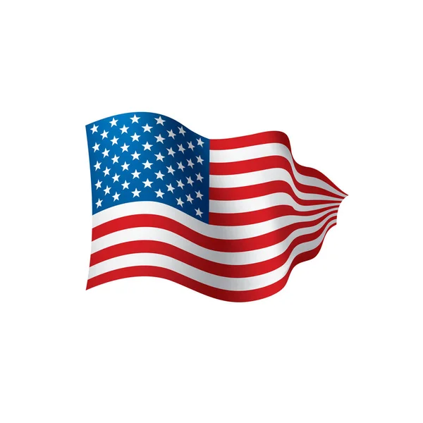 Флаг США изолирован — стоковый вектор