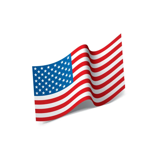 Estados Unidos Bandera aislada — Vector de stock