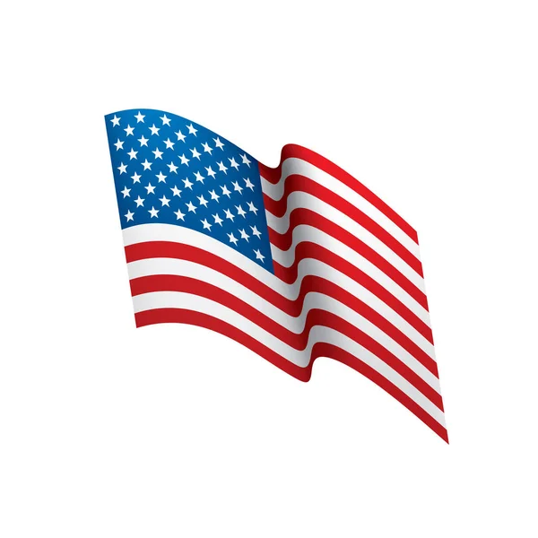 Estados Unidos Bandera aislada — Vector de stock