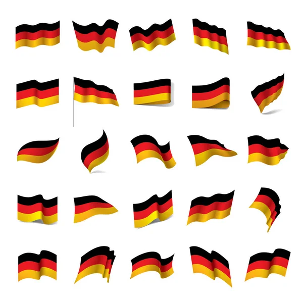 Bandera de Alemania, ilustración vectorial — Vector de stock