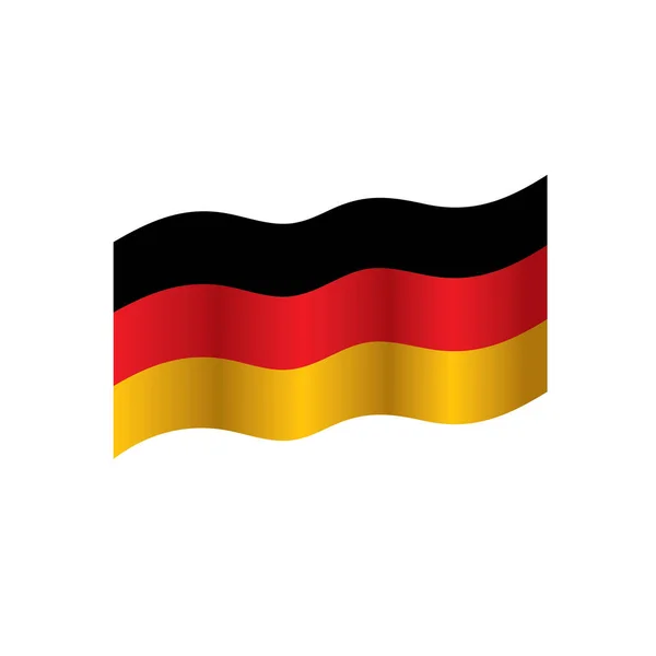 Deutschland Flagge, Vektorabbildung — Stockvektor