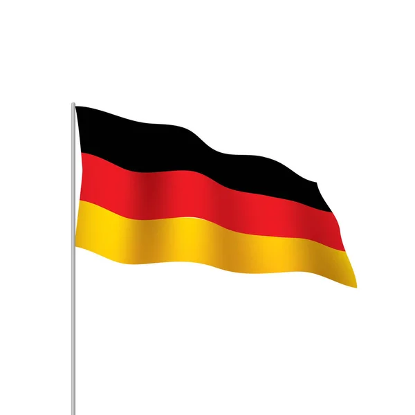 Bandera de Alemania, ilustración vectorial — Vector de stock