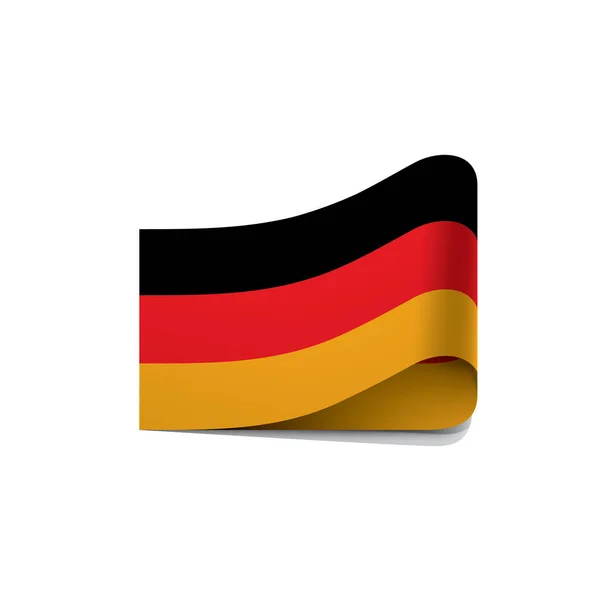 Duitse vlag, vectorillustratie — Stockvector