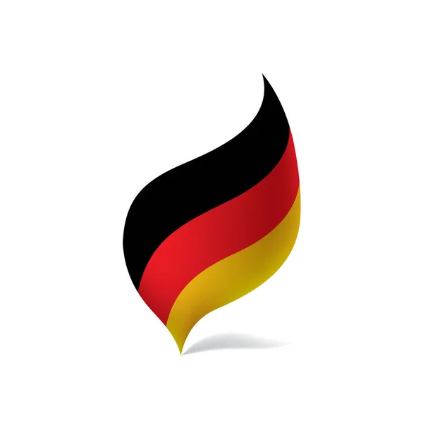 Drapeau allemand, illustration vectorielle — Image vectorielle