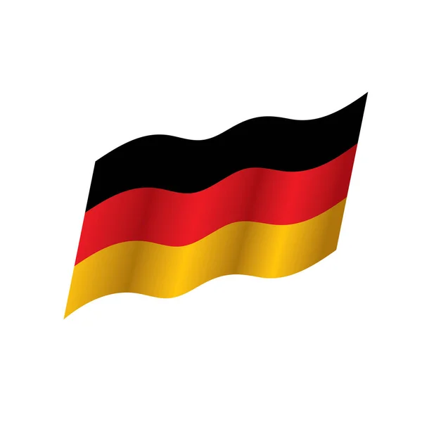 Bandiera germania, illustrazione vettoriale — Vettoriale Stock