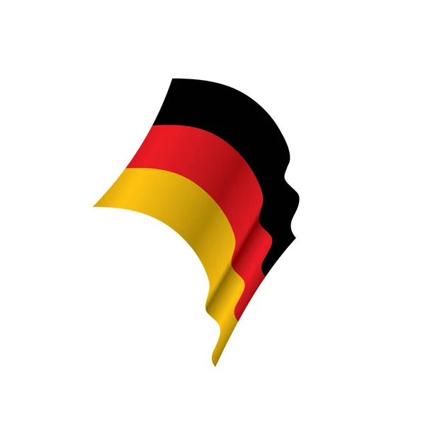 Германский флаг, векторная иллюстрация — стоковый вектор