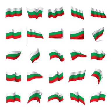 Bulgaristan bayrağı, vektör çizim
