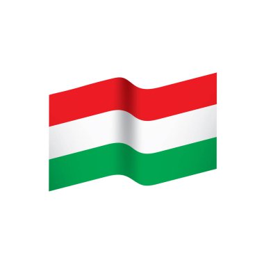 Macaristan bayrağı, vektör çizim