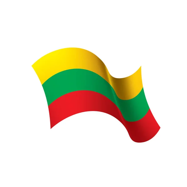 Lithuania flag, vector illustration — Stock Vector