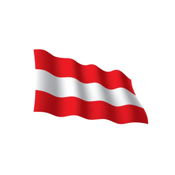 オーストリアの国旗ベクトルイラスト — ストックベクタ