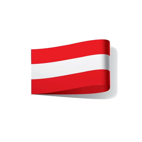 Rakouská vlajka, vektorová ilustrace — Stockový vektor
