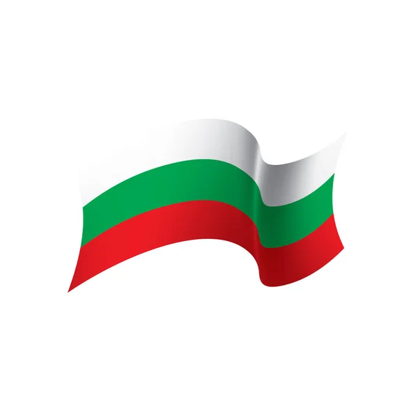 Drapeau Bulgarie, illustration vectorielle — Image vectorielle