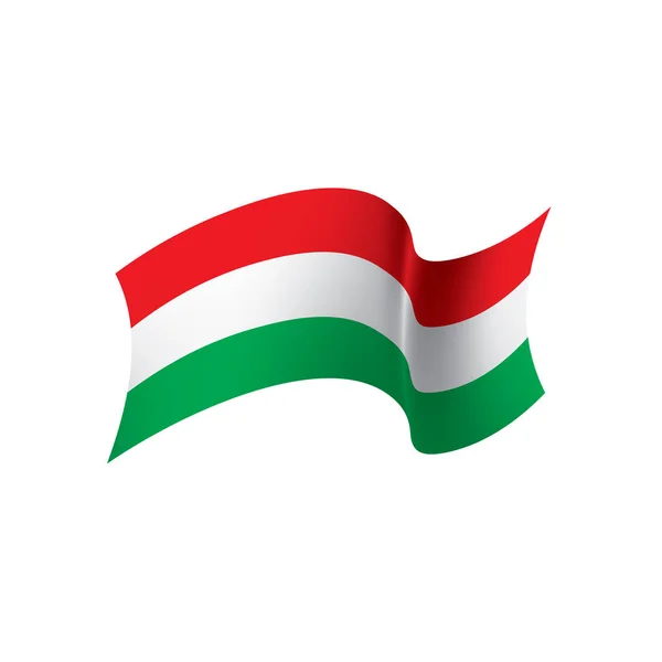 Vlag van Hongarije, vectorillustratie — Stockvector
