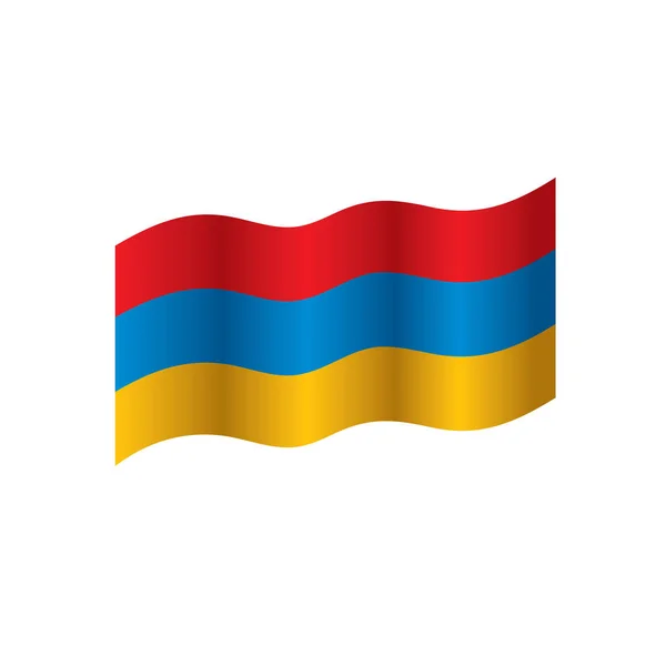 アルメニア国旗ベクトルイラスト — ストックベクタ