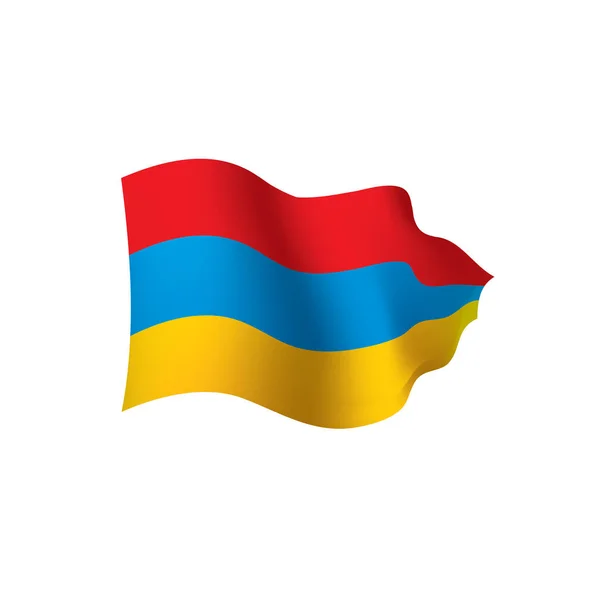 Armeniens flag, vektorillustration – Stock-vektor