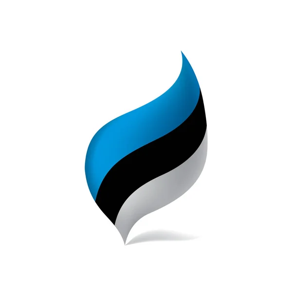 Estonia bandera, ilustración vectorial — Vector de stock