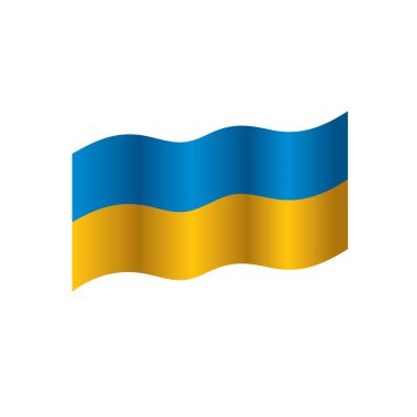 Ukrayna bayrağı, vektör çizim