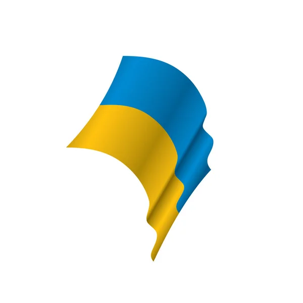 Bandera de Ucrania, vector de ilustración — Vector de stock