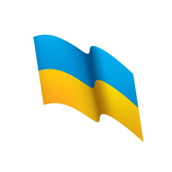 Ucraina bandiera, illustrazione vettoriale — Vettoriale Stock