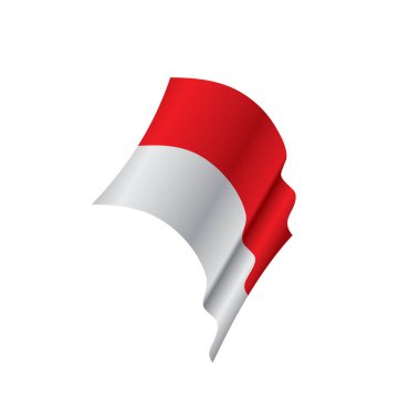 Endonezya bayrağı, vektör çizim