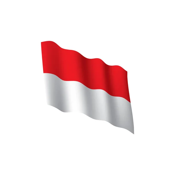 Bendera Indonesia, ilustrasi vektor - Stok Vektor