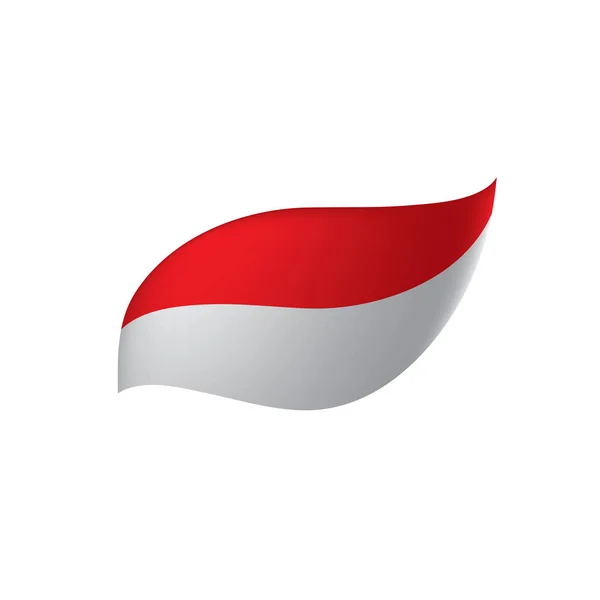 Bandeira da Indonésia, ilustração vetorial —  Vetores de Stock