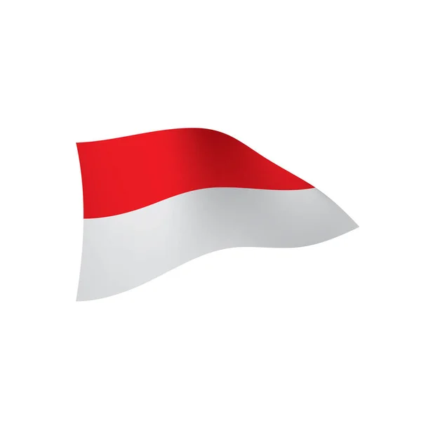 Bandera de Indonesia, ilustración vectorial — Archivo Imágenes Vectoriales