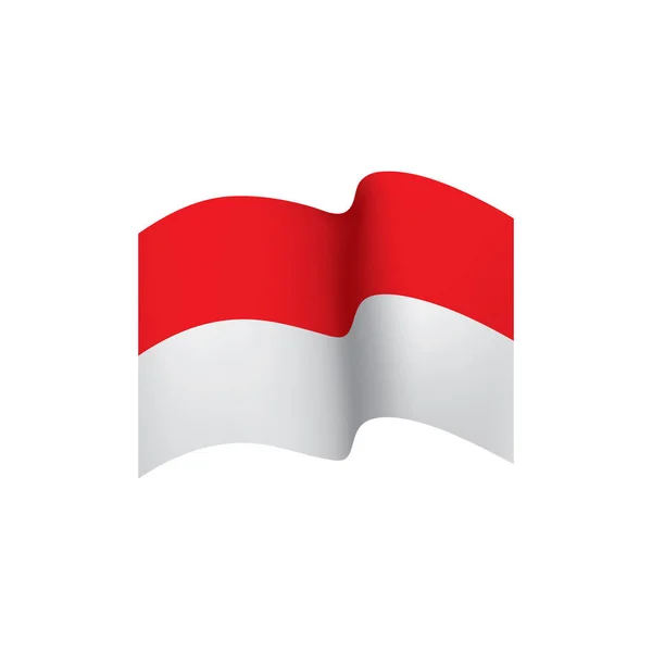 Bandeira da Indonésia, ilustração vetorial — Vetor de Stock