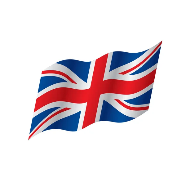 Flagga i Förenade kungariket, vektorgrafik — Stock vektor