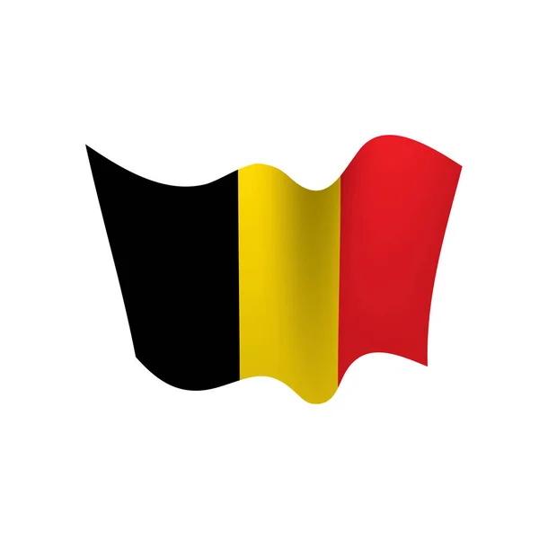 Belgiens flagga, vektorillustration — Stock vektor