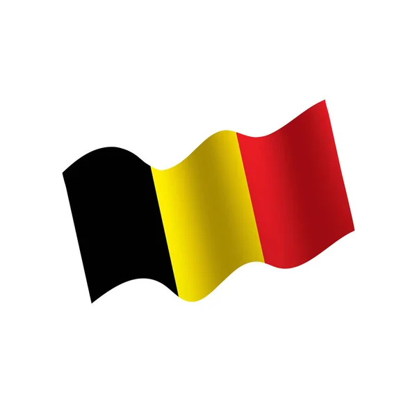 ( 영어 ) Flag of Belgium, vector illustration — 스톡 벡터