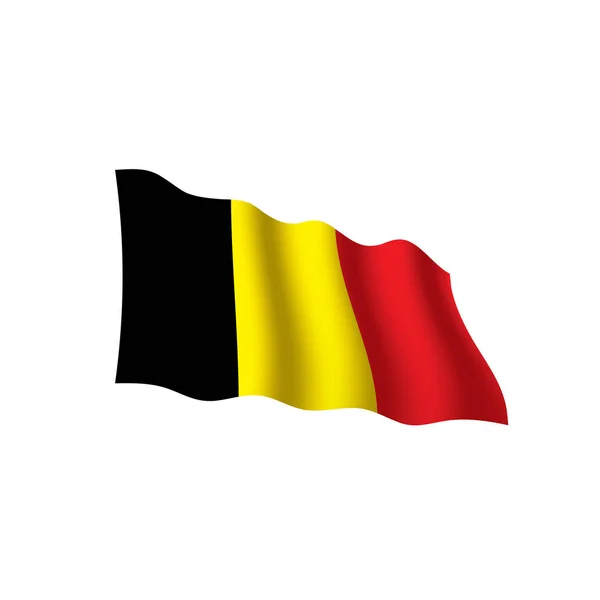 Drapeau de Belgique, illustration vectorielle — Image vectorielle