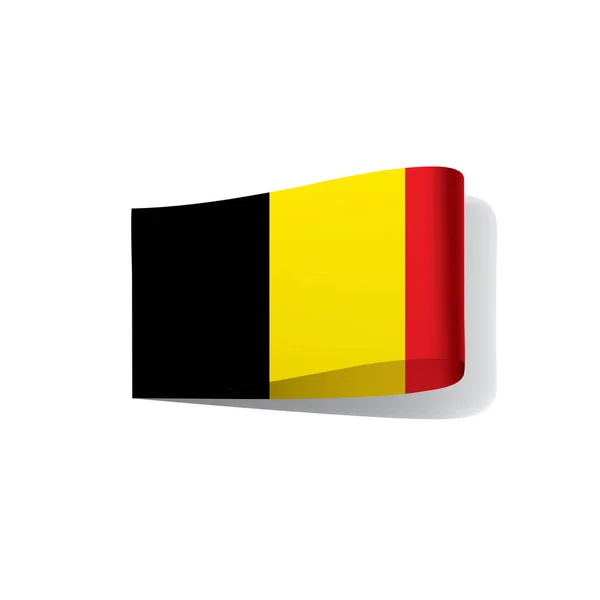 Belgiens flagga, vektorillustration — Stock vektor