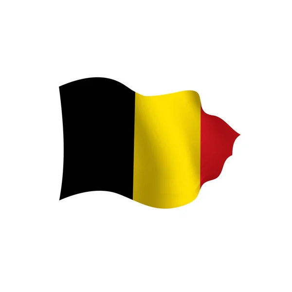 Belgiens flagga, vektorillustration — Stock vektor