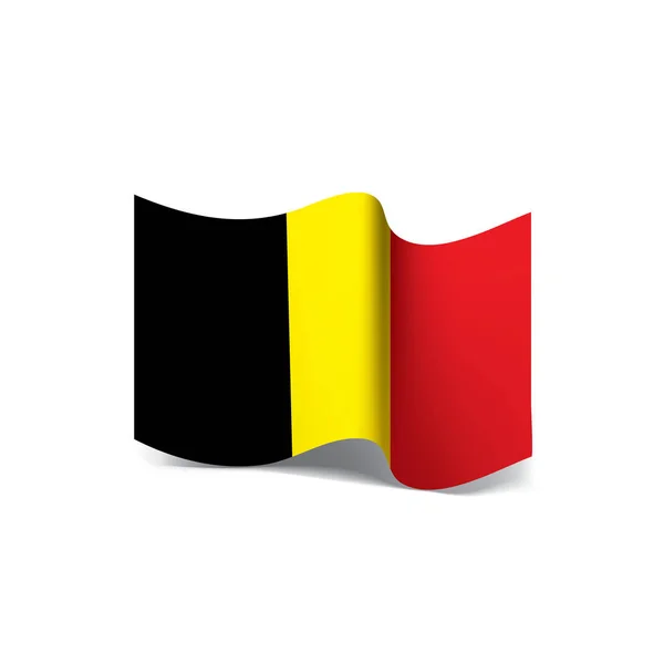 ( 영어 ) Flag of Belgium, vector illustration — 스톡 벡터