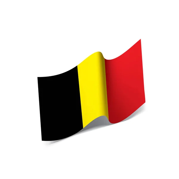 Belgiens flagga, vektorillustration — Stock vektor