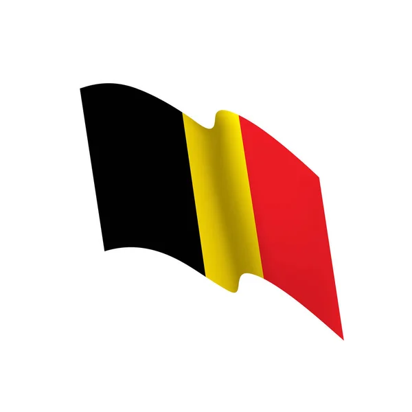 Drapeau de Belgique, illustration vectorielle — Image vectorielle