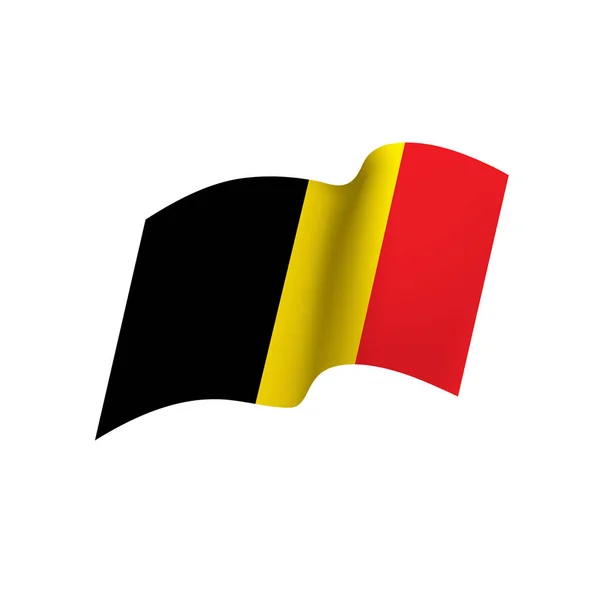 Bandeira da Bélgica, ilustração vetorial — Vetor de Stock