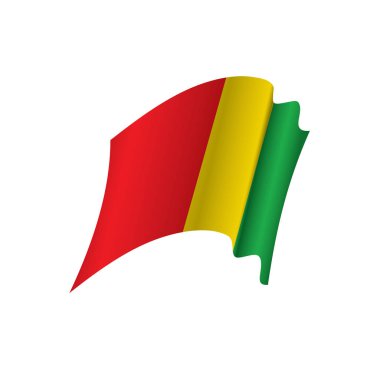 Gine bayrağı, vektör illüstrasyonu