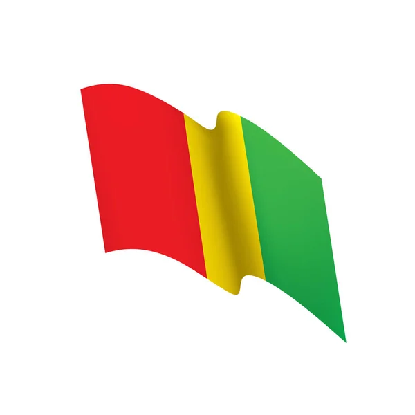 Bandera de Guinea, ilustración vectorial — Vector de stock